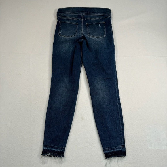 Spanx Pull On Skinny Legging Jean Womens Size Large Mid Rise Dark Wash Stretch - Picture 4 of 14